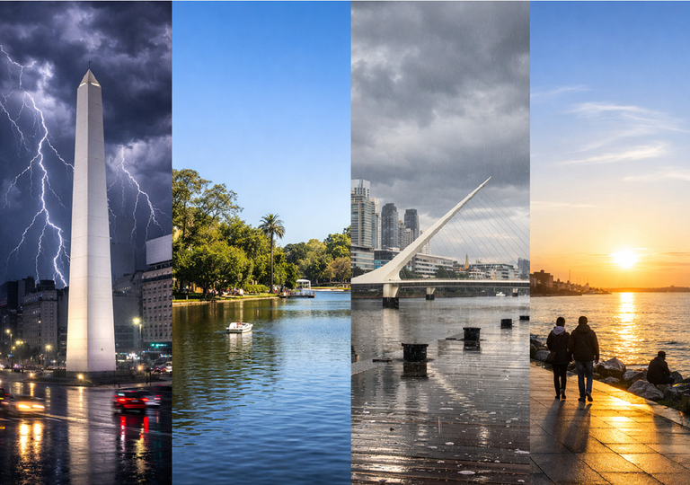 Pron&oacute;stico para el fin de semana extra largo en Buenos Aires: tendremos tormentas fuertes, sol, y la llegada del oto&ntilde;o