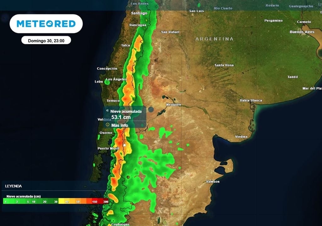 Rige alerta por nevadas emitida por el Servicio Meteorológico Nacional, para la cordillera de Río Negro y Chubut Rige alerta por nevadas emitida por el Servicio Meteorológico Nacional, para la cordillera de Río Negro y Chubut para este sábado 29.