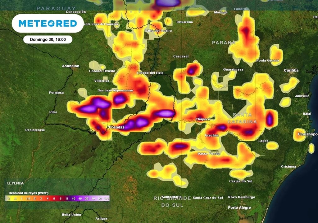 Este fin de semana se esperan acumulados de lluvia destacados en Misiones, pudiendo superar los 150 mm Este fin de semana se esperan acumulados de lluvia destacados en Misiones, pudiendo superar los 150 mm