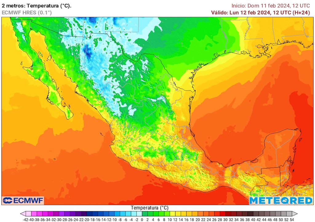 Pronóstico de temperaturas mínimas Pronóstico de temperaturas mínimas