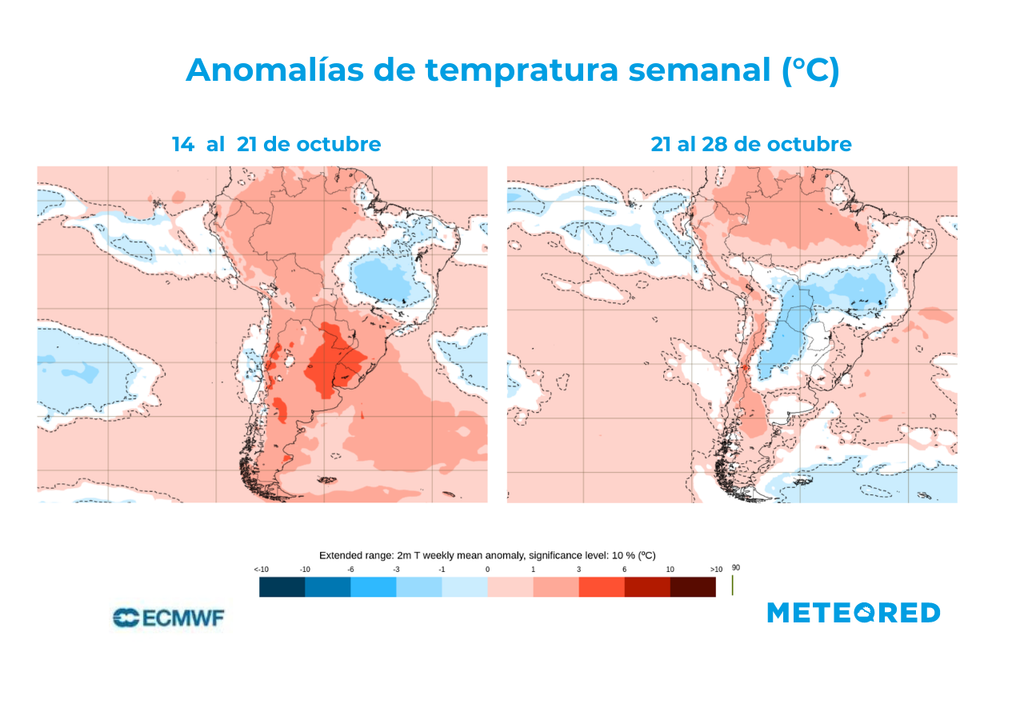 mapas de anomalías de temperatura. mapas de anomalías de temperatura.