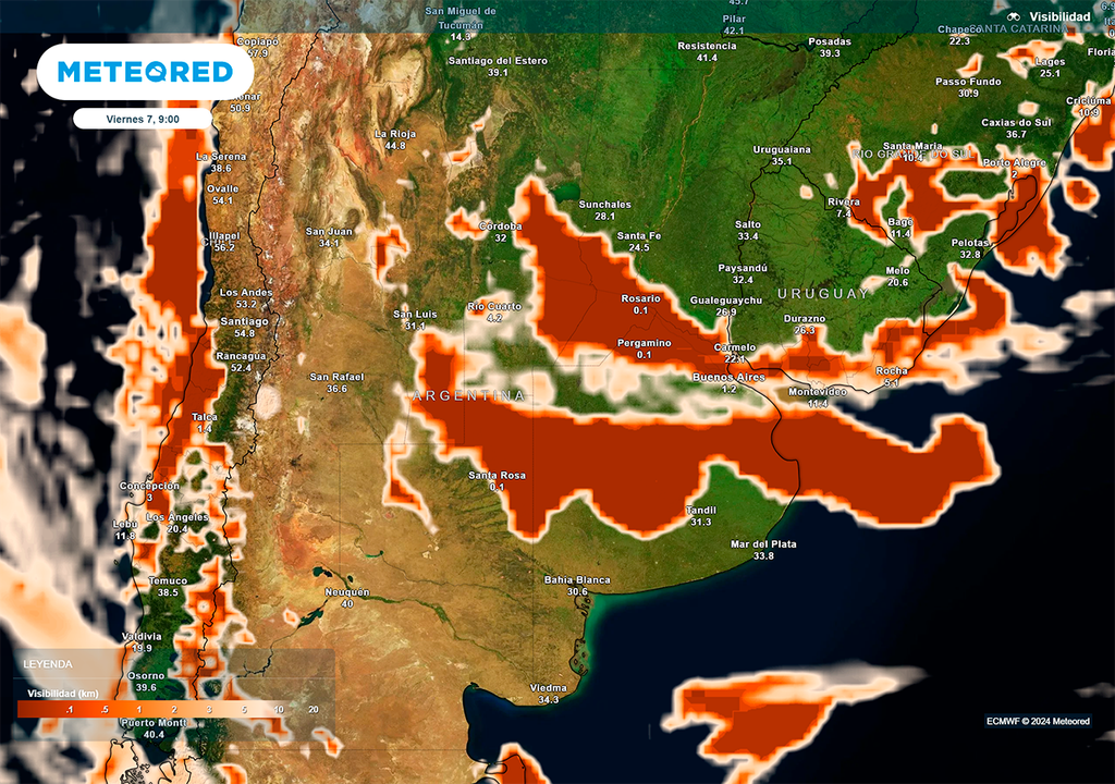 Niebla, Visibilidad, Advertencia, Alerta, Argentina