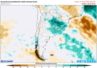 Pronóstico para el mes de abril en Argentina: esta es la tendencia climática de Meteored