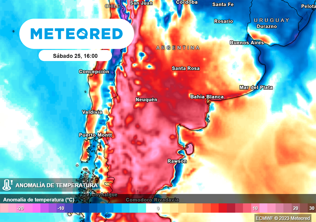 Calor, Anomalia, Argentina, Verano, Patagonia