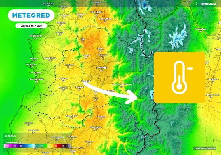 Actualiza el pron&oacute;stico en Santiago: tras los 29 &deg;C llega un respiro oto&ntilde;al y mejora la calidad del aire