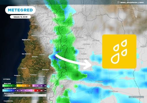 &iquest;Vuelve la lluvia a la Regi&oacute;n Metropolitana? Modelos muestran una opci&oacute;n para este fin de semana en estas comunas