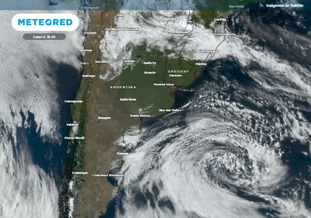 Alerta ciclón extratropical mar de fondo olas Mar del Plata costa Argentina