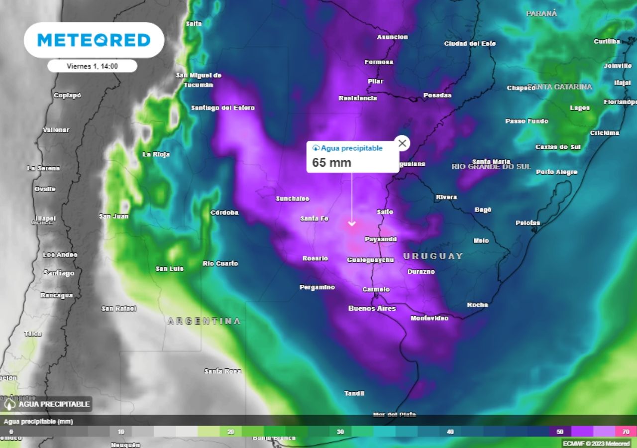 El pronóstico del tiempo en Argentina para el fin de semana antes, un