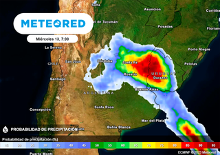 Tormentas fuertes a severas en Argentina: hay alerta naranja del Servicio Meteorológico Nacional