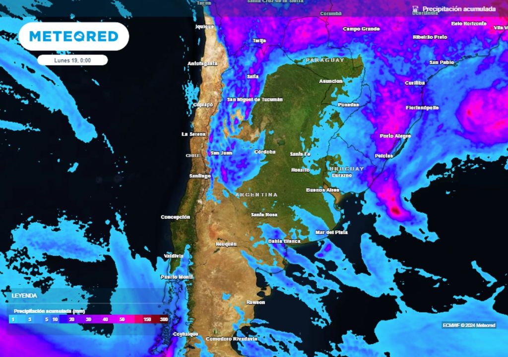 Lluvias alerta tiempo clima Argentina