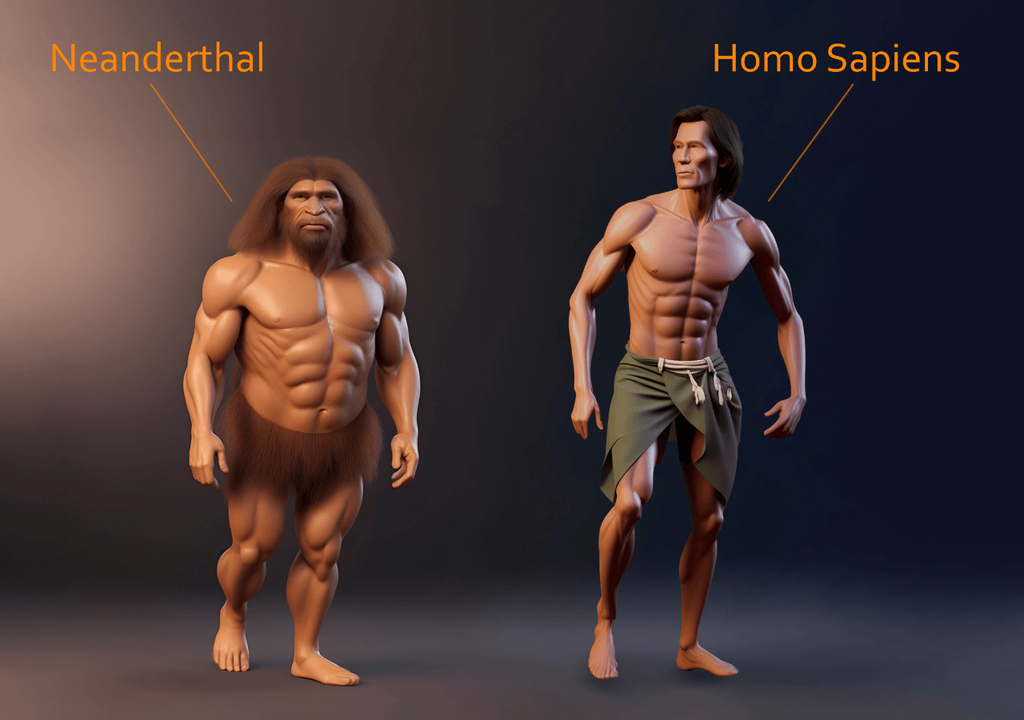 El Homo neanderthalensis y el Homo sapiens compartieron el mismo territorio durante miles de años. El Homo neanderthalensis y el Homo sapiens compartieron el mismo territorio durante miles de años.