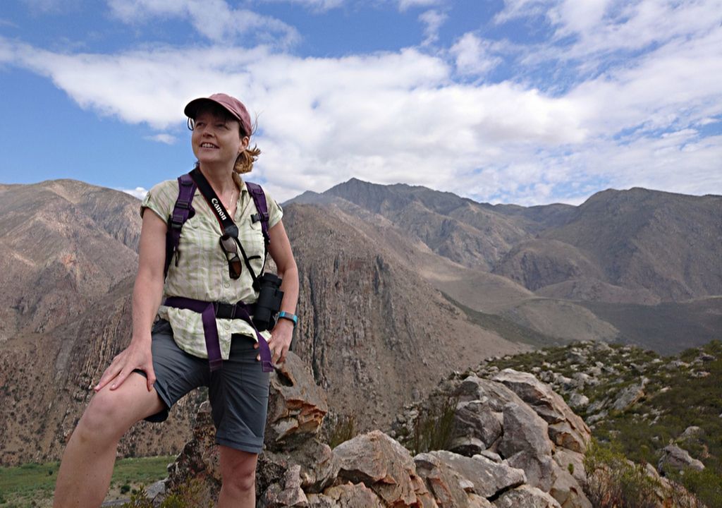 Sarah Gabbott em Soom, localizada a 400 km ao norte da Cidade do Cabo, África do Sul.