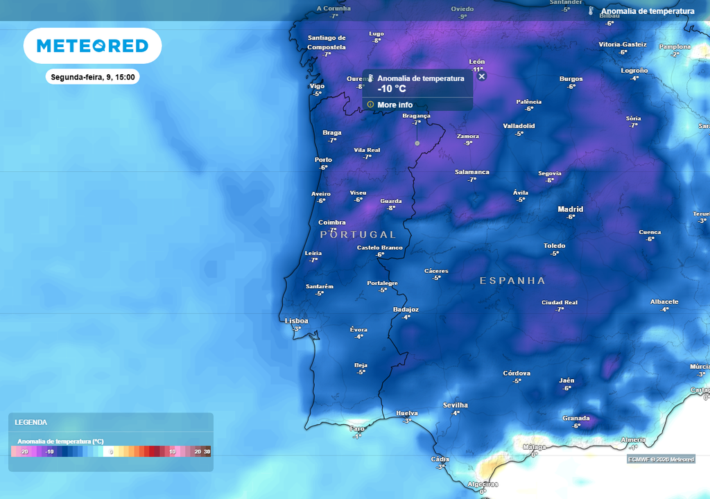 O inverno ainda dará os seus últimos suspiros: no início da próxima semana preveem-se temperaturas até 10 ºC abaixo da média habitual para a época do ano.