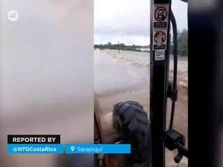  Las lluvias torrenciales provocan graves inundaciones en Sarapiquí, Costa Rica