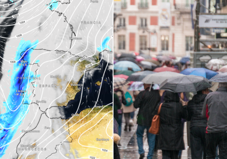 Pr&oacute;xima semana de 'puertas abiertas' para los frentes atl&aacute;nticos en Espa&ntilde;a, avisa el modelo europeo