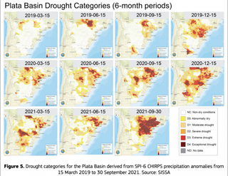 Publicación del análisis de sequía de la Cuenca del Plata
