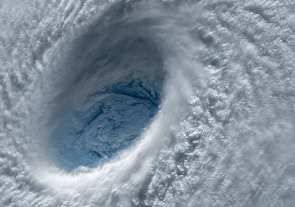 Ojo de un huracán visto desde el espacio. Cortesía de la NASA.
