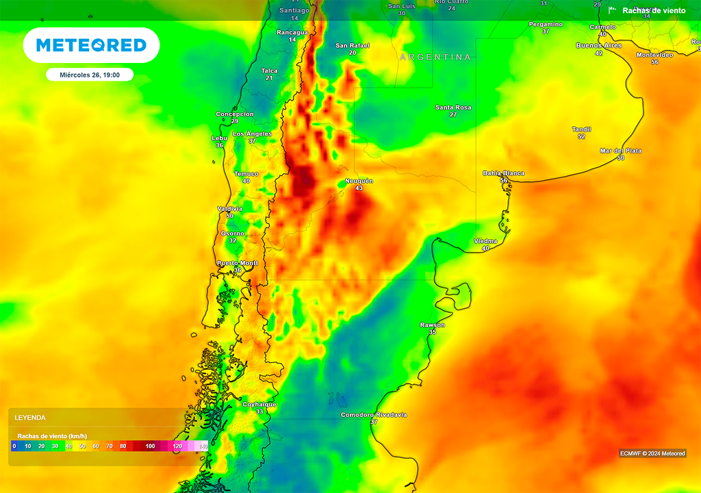 Ráfagas, Neuquén, Patagonia, Nevadas, Temporal, Argentina