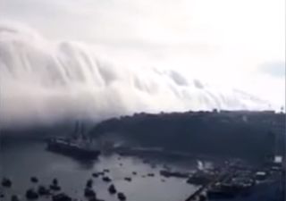 Heftiges Video: Wolken-"Tsunami" in Chile!