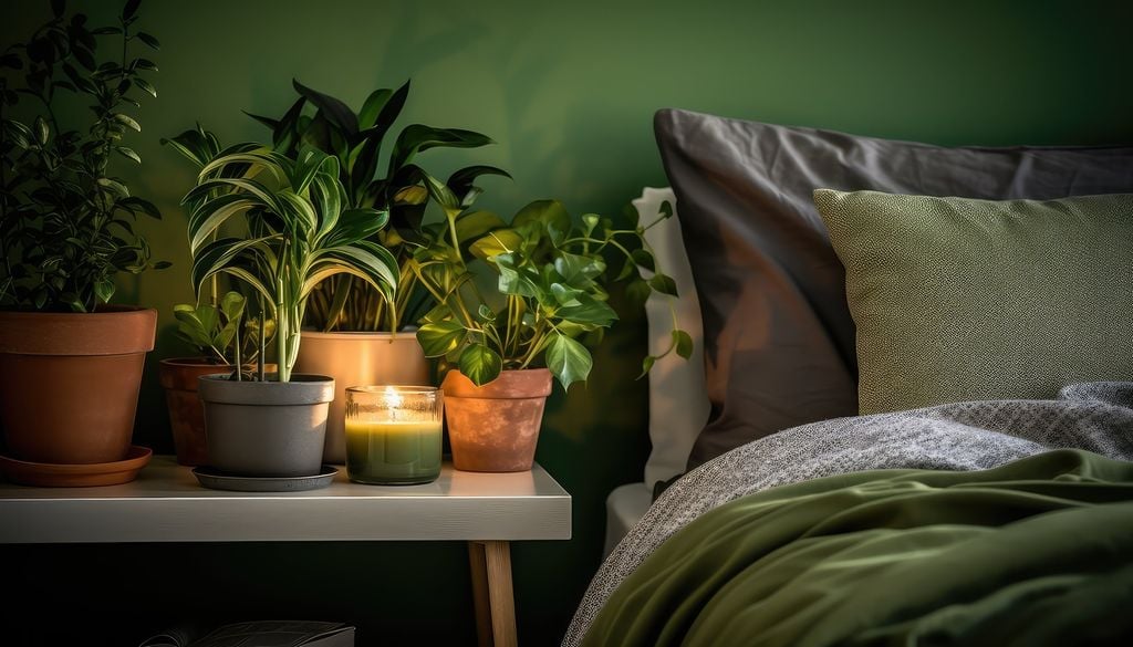 plantas dormitorio Un dormitorio pensado para el descanso también puede integrar plantas de interior adaptadas a las condiciones del espacio.