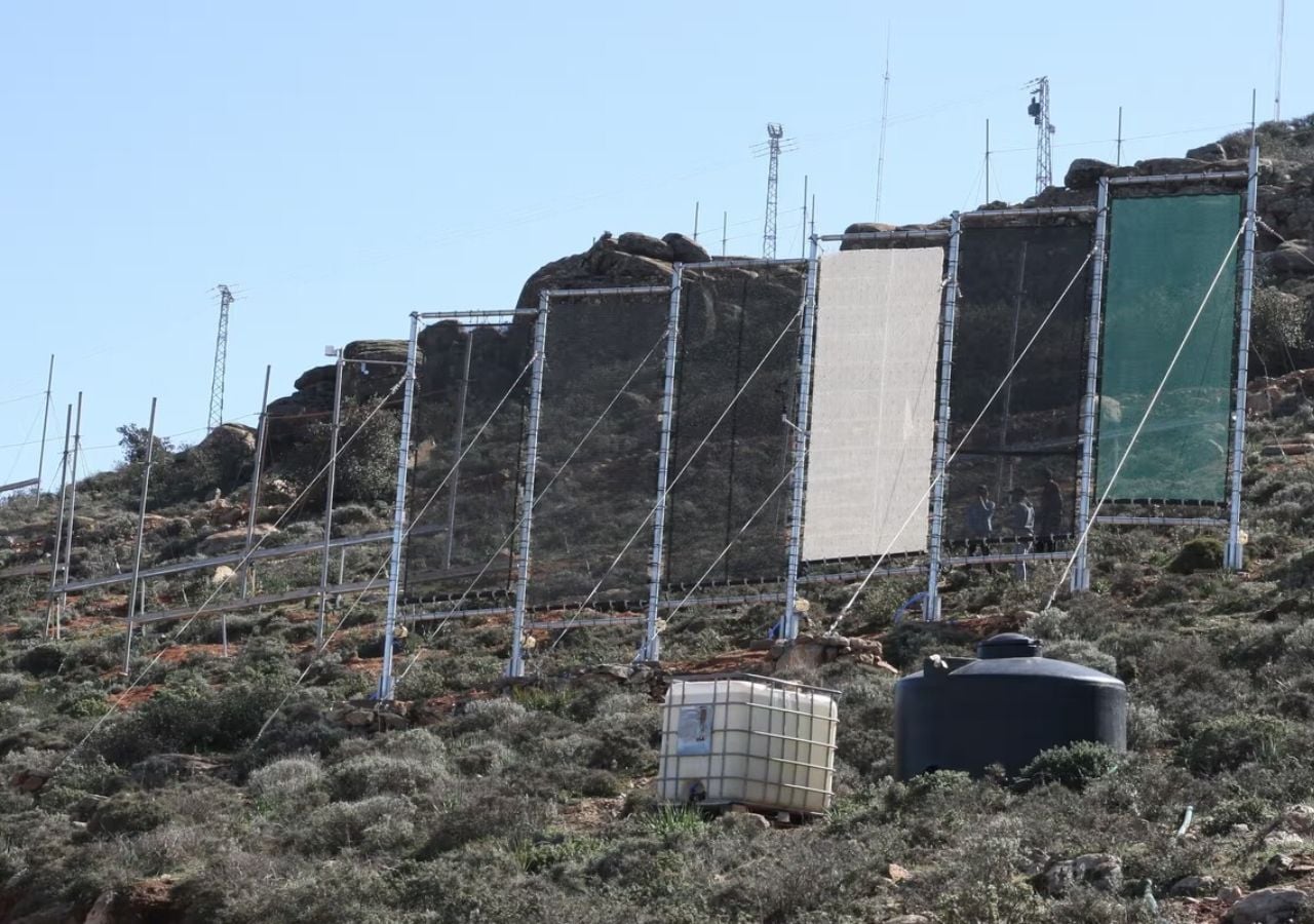 Las estructuras artificiales para captura agua de niebla se presentan como una alternativa viable y en expansión en el mundo. Crédito: darsihmad.org