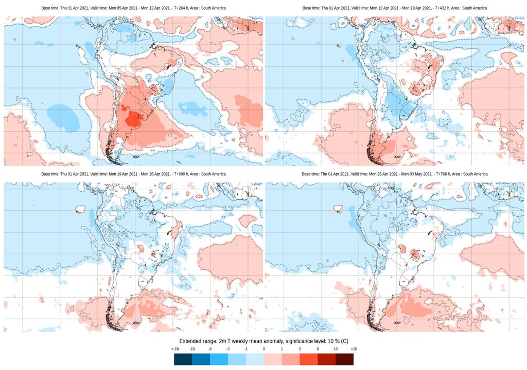 Qual será o padrão climático de abril?