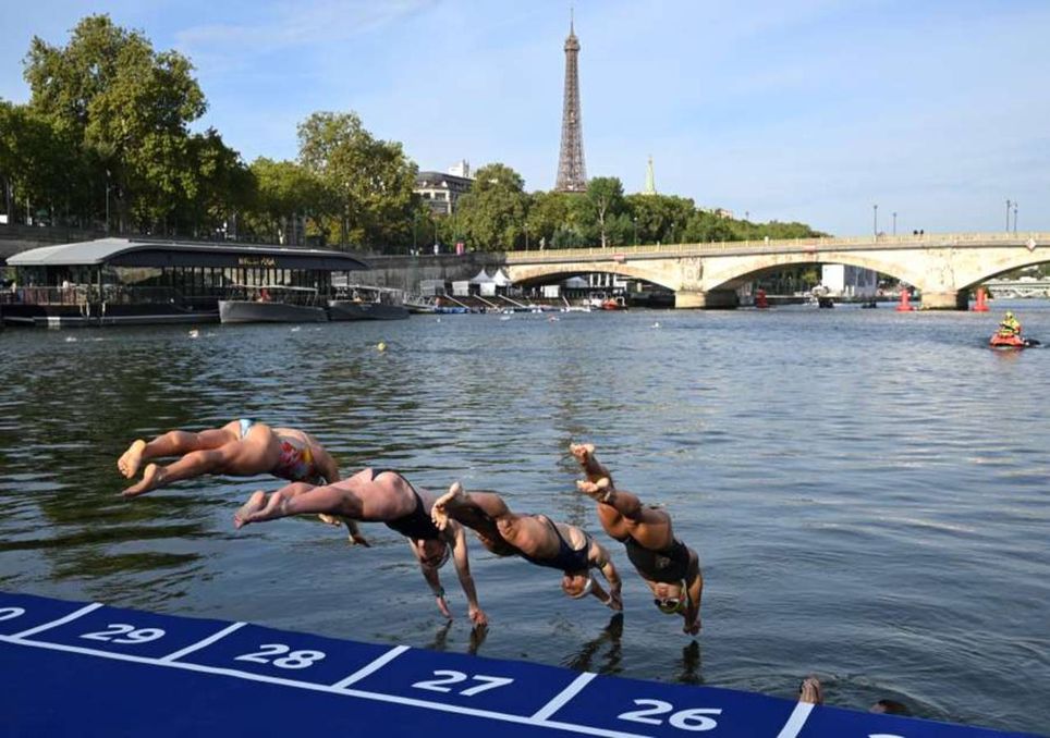 Schwimmen in der Seine