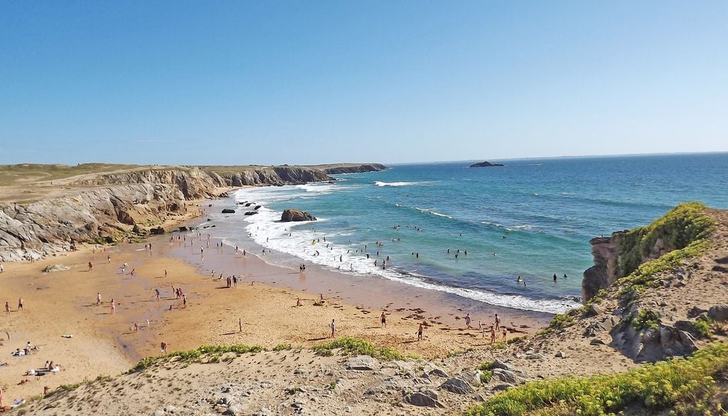 Plage Bretagne Mer Suscinio France En Bretagne, la plage de Suscinio, dont la commune est aussi connue pour son château, est classée en "Recommandé".