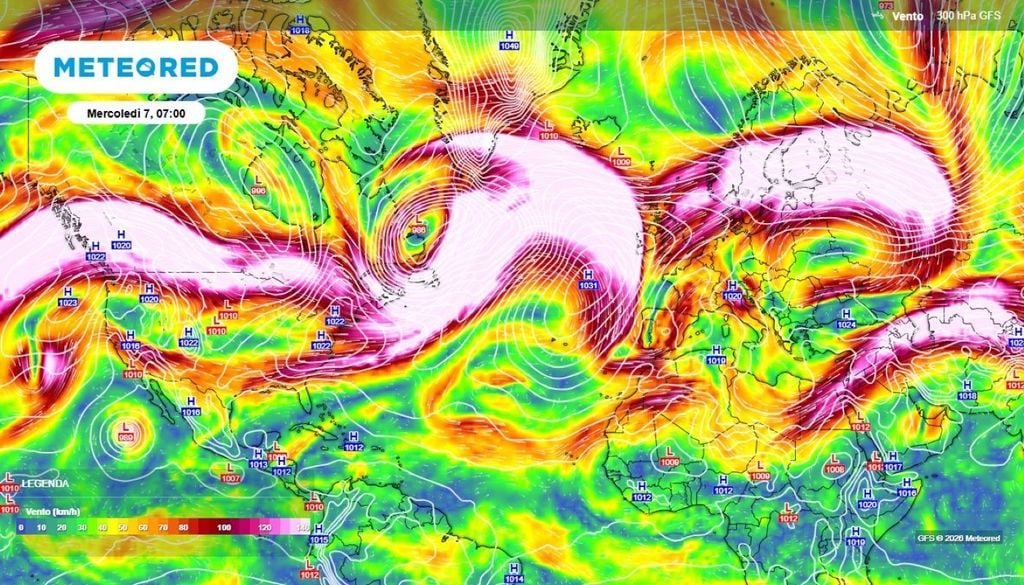 Maltempo, onde di Rossby. La sequenza di onde lunghe in arrivo dal Nord America, una dietro l'altra.