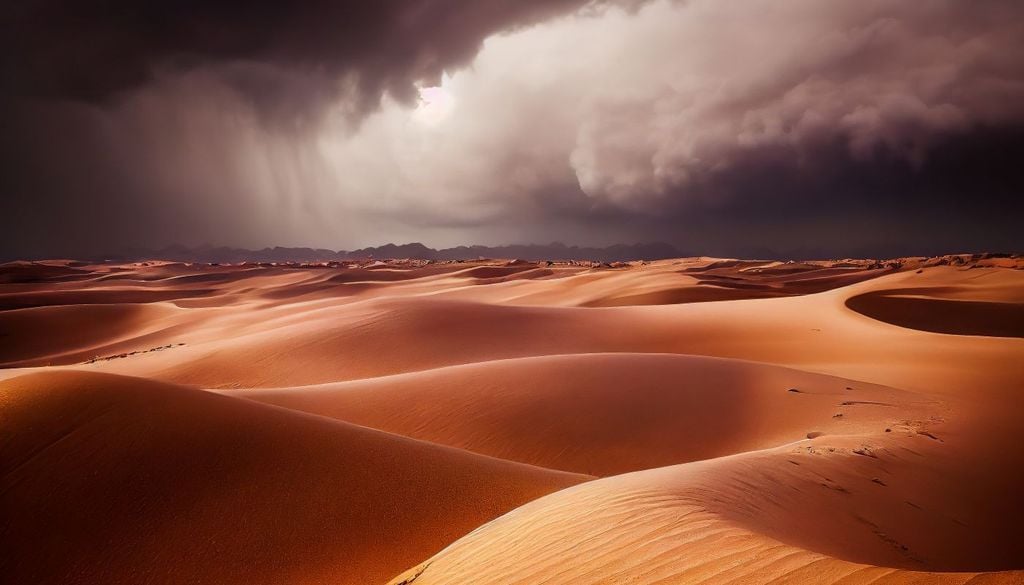 Temporali, Sahara. Alcuni di questi temporali possono risultare molto intensi, e causare improvvise inondazioni nel cuore del deserto.