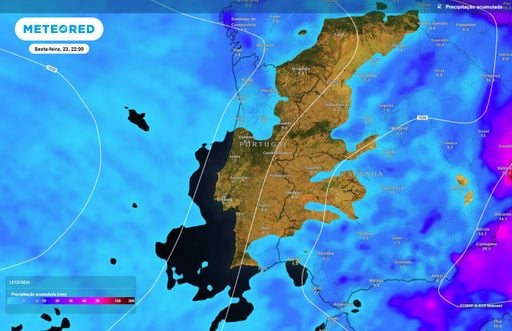 Quando voltar&aacute; a chover em Portugal? O ECMWF revela as tend&ecirc;ncias de precipita&ccedil;&atilde;o at&eacute; sexta-feira, 23 de outubro