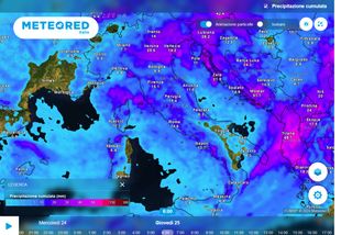 Quanto pioverà e dove in Italia nel ponte del 25 aprile? La previsione completa di precipitazioni di Meteored