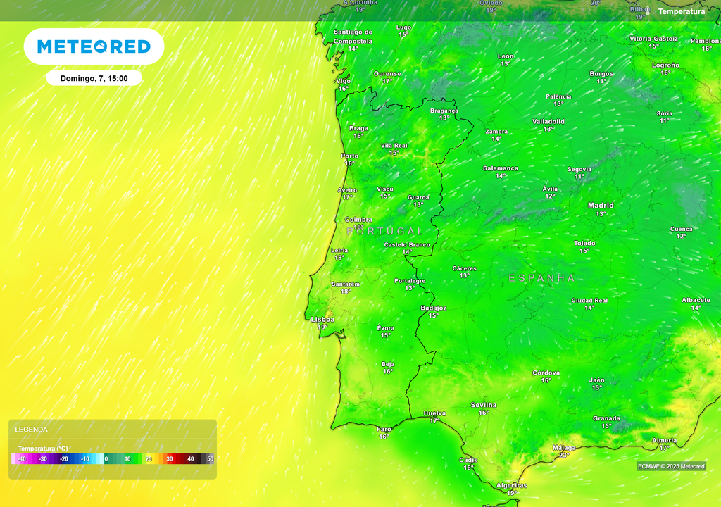 Mapa atmosférico: Temperatura Mapa atmosférico: Temperatura