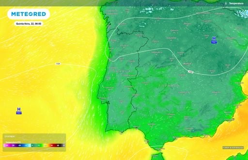 Quarta e quinta-feira: onde estar&atilde;o as temperaturas mais baixas em Portugal? ECMWF prev&ecirc; apenas 5 &ordm;C em algumas regi&otilde;es