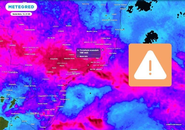 Quase 200 mm de chuva e 5 estados sob maior risco de alagamentos nesta semana; confira