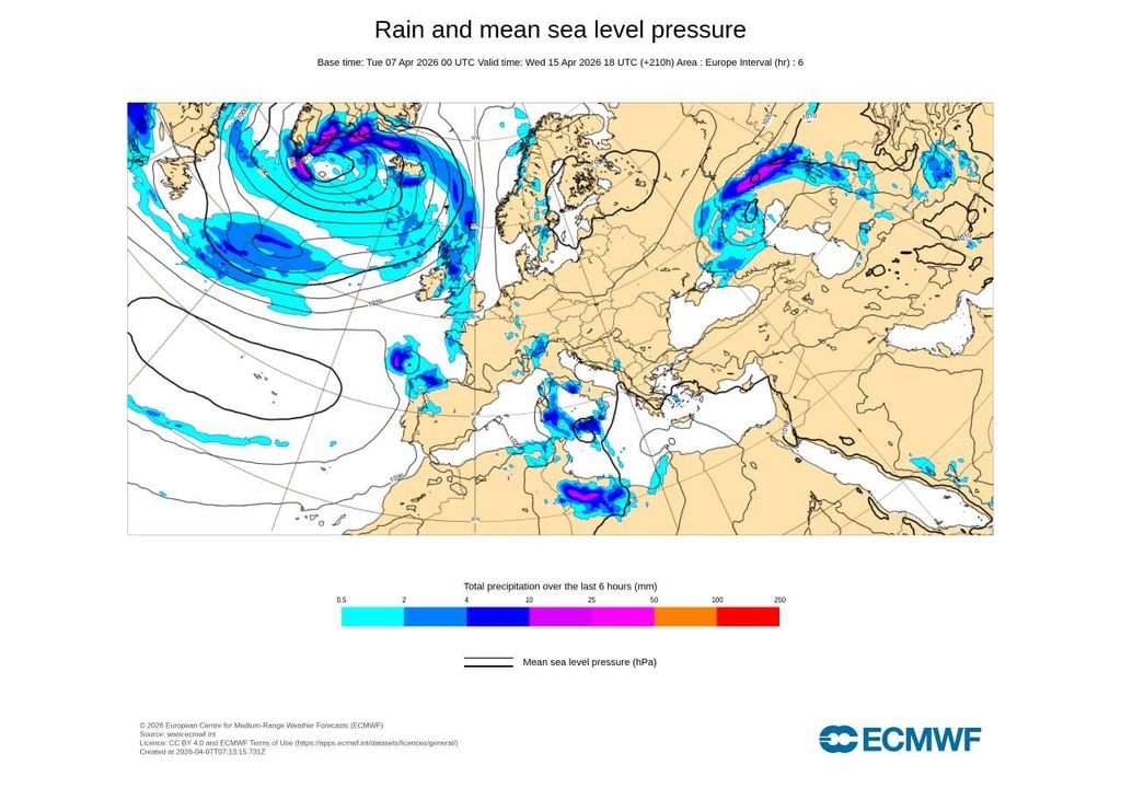 Uma depressão atlântica poderá ser desviada para latitudes mais baixas e levar precipitação ao norte de Portugal, embora estas projeções ainda estejam sujeitas a ajustes.