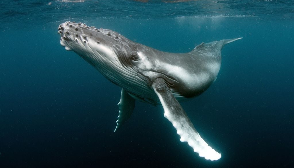 Baleine Mer Animal marin Biodiversité Lorsque le cadavre de la baleine ne s'échoue pas, il finit par flotter et sert de nourriture aux espèces abyssales.