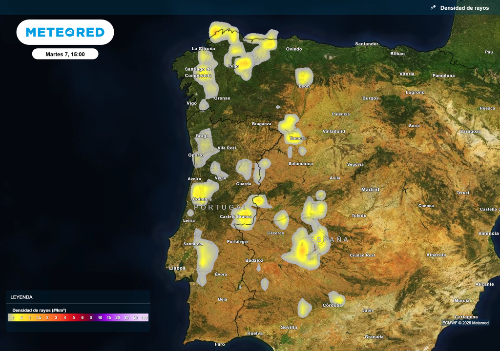 Aparecerán los primeros fenómenos convectivos de la temporada por el oeste peninsular.