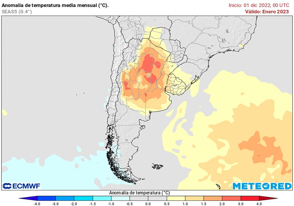 ¿Qué esperar del clima en Argentina durante enero de 2023?