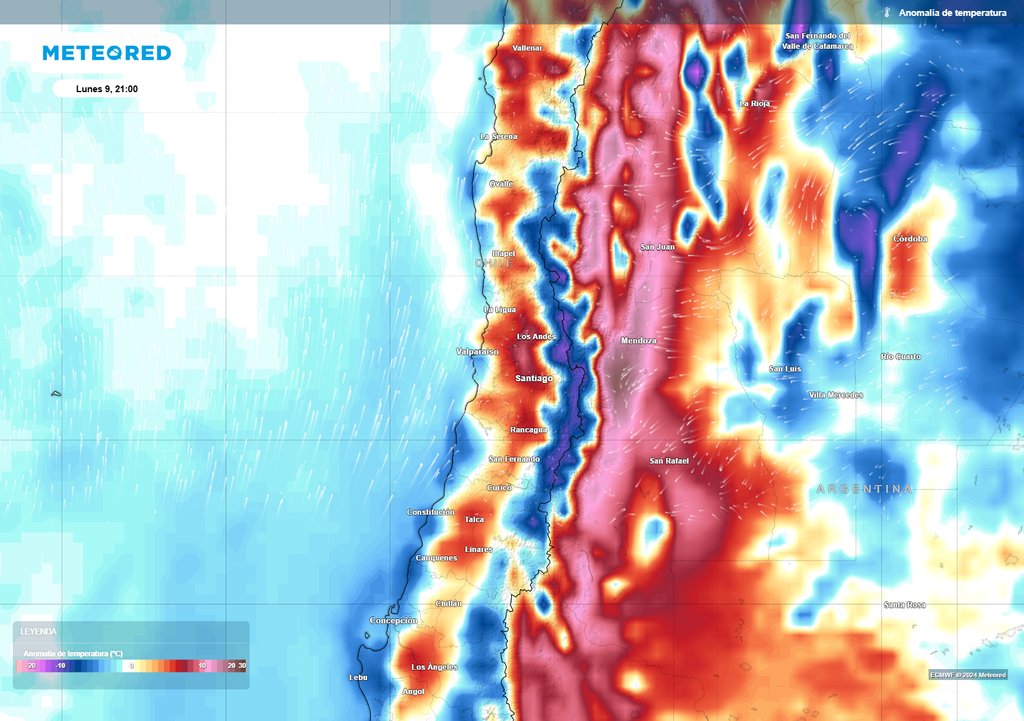 Mapa de anomalías.