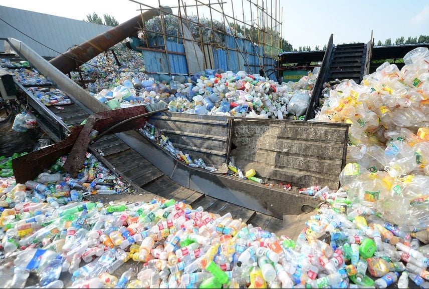 Plásticos en reciclaje
