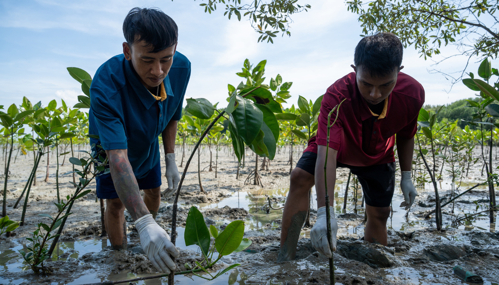 Cada vez más gobiernos y comunidades apuestan por reforestar manglares, porque prevenir daños cuesta mucho menos que reconstruir costas después de un huracán.