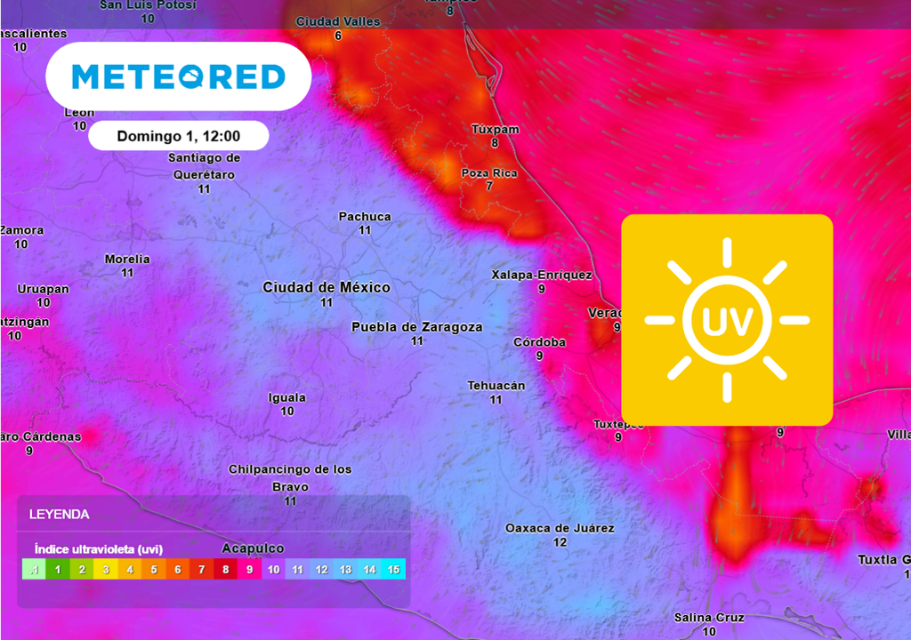 Índice de rayos UV superior a 11 durante las tardes de este fin de semana en la CDMX.