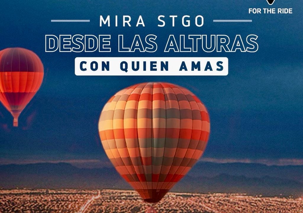 Este sábado se realizará un romántico evento de globos en el Parque Padre Hurtado. Crédito: Globo Aventura.