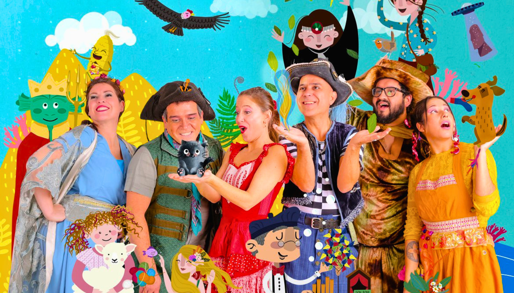 Obra infantil "Caleuchístico". Caleuchístico es una espectáculo musical sobre los mitos y leyendas de Chile. Crédito: Centro Cultural Gabriela Mistral.