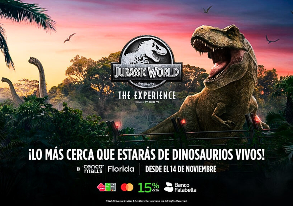 Jurassic World The Experience en Santiago.