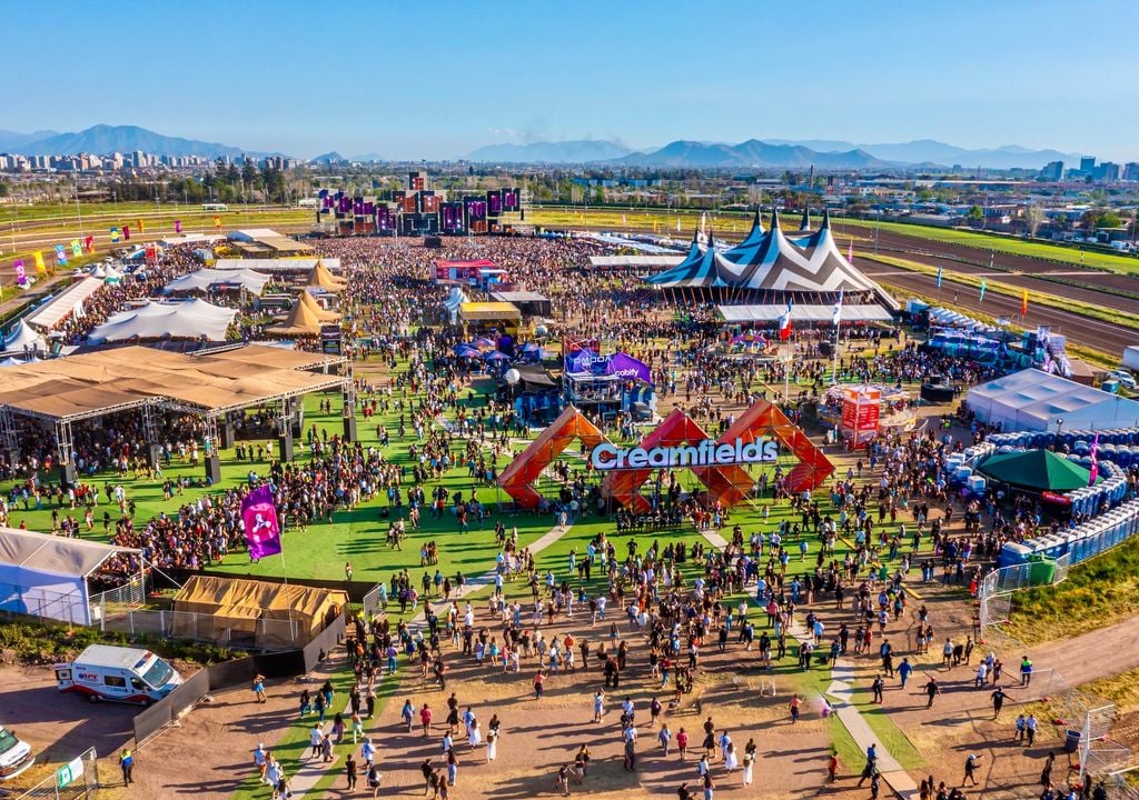 Festival de música electrónica Creamfields en Santiago.