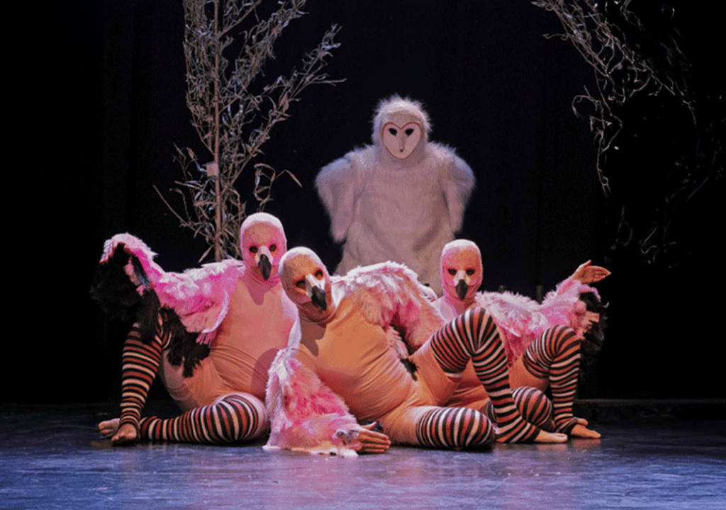 Obra de teatro Las medias de los flamencos en Santiago.