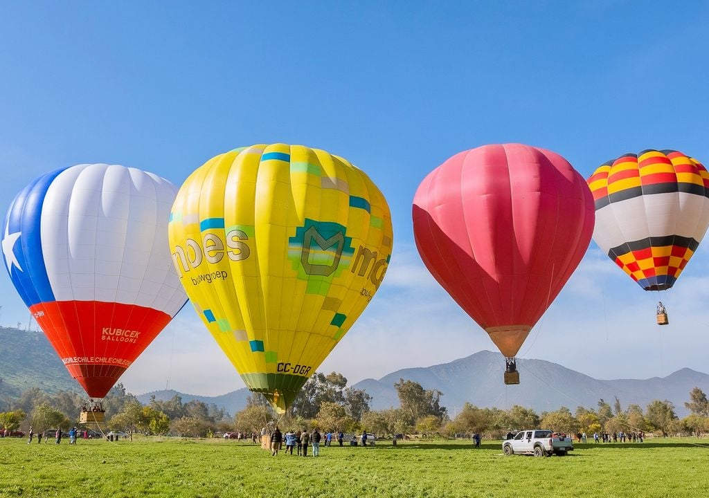 Festival de globos Tiny Fest en Santiago.