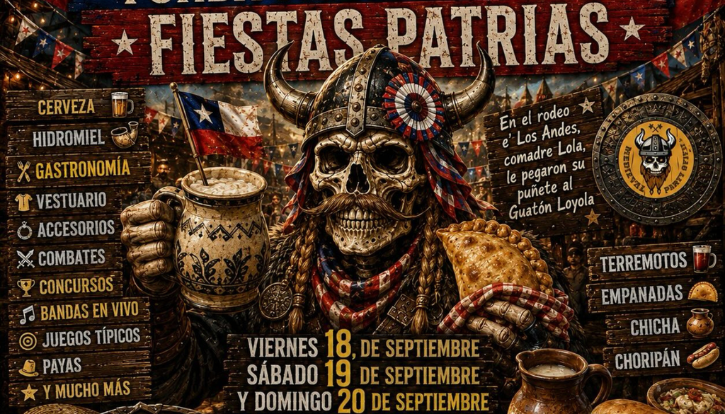 La Factoría Franklin invita a disfrutar de las Fiestas Patrias con el mejor ambiente medieval. Crédito: @medievalpartyoficial.